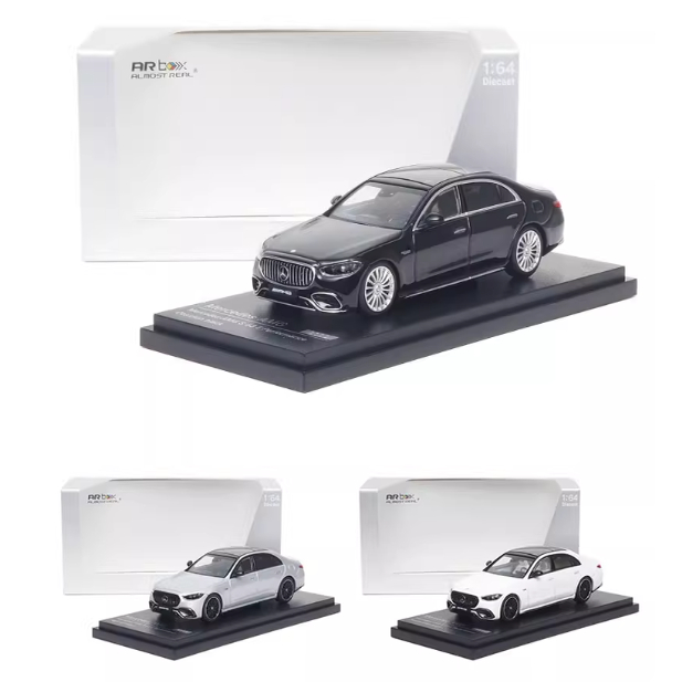 现货1:64 AR BOX 奔驰AMG S63 E Performance 2023合金车模收藏