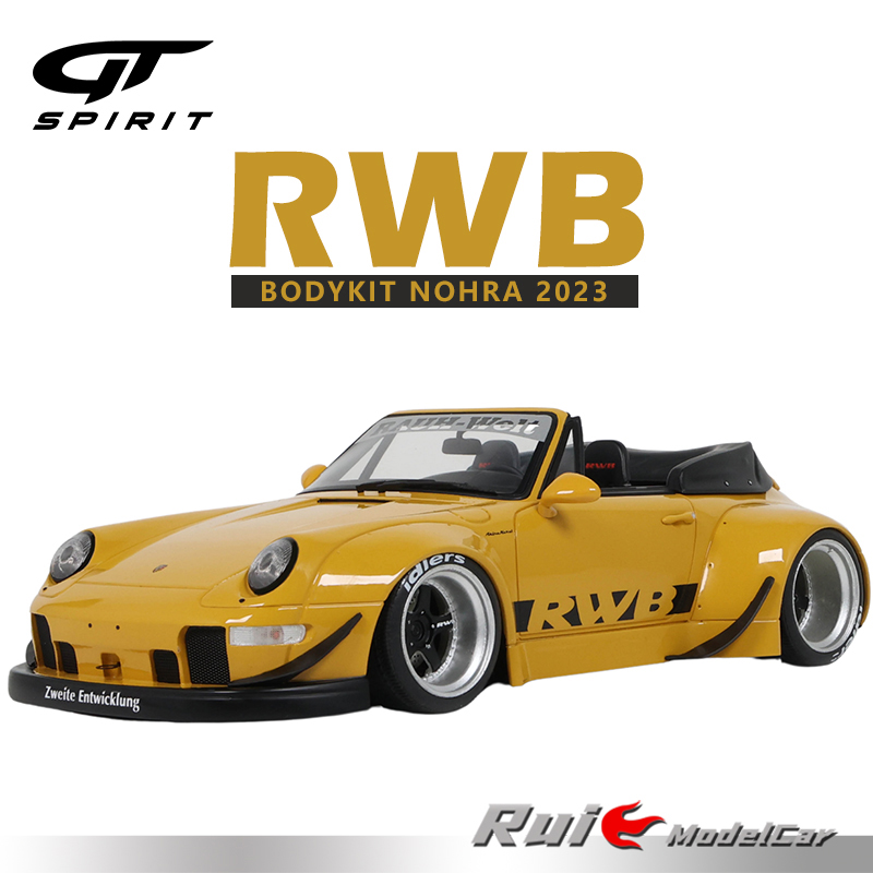 预1:18 GT-Spirit保时捷RWB Bodykit Nohra 2023树脂汽车模型摆件