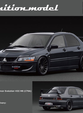 预1:18 IG 三菱蓝瑟Lancer EvolutionⅧ MR (CT9A)树脂汽车模型