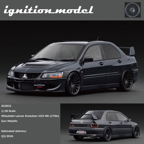 预1:18 IG 三菱蓝瑟Lancer EvolutionⅧ MR (CT9A)树脂汽车模型