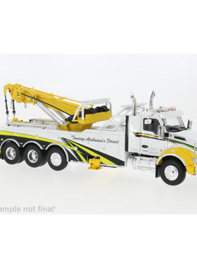 预1:43 IXO 肯沃斯T880拖车 白色 2018年款车模收藏摆件