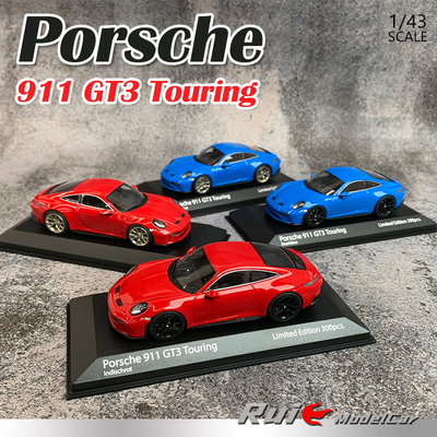 特价1:43 迷你切保时捷Porsche 911 992 GT3 Touring2021汽车模型