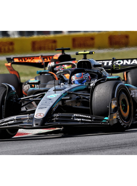 1:43迷你切W16奔驰2025拉塞尔分冠安东内利首台加拿大F1车模