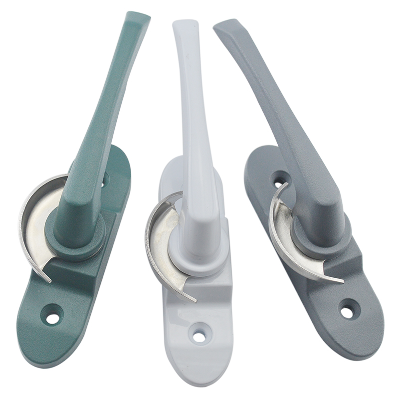 迪福德铝合金窗锁保险月牙锁90向可调左右推拉塑钢门窗防盗锁扣