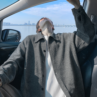 妈个鸡妈MGJM2026港风潮流重磅400g宽松条纹肌理感夹克外套男女