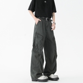 男女宽松直筒裤 休闲裤 子 复古解构多口袋工装 妈个鸡妈MGJM痞帅美式