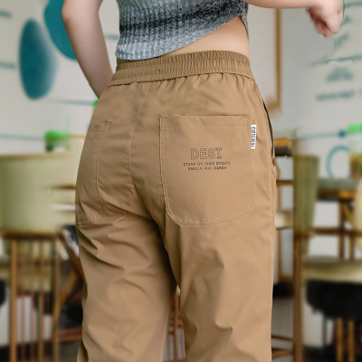 高端束脚直筒休闲裤男士2025年新款秋季薄款男裤宽松运动裤子男款