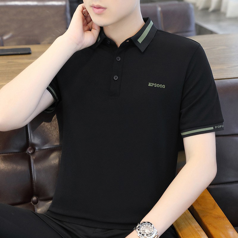 高端冰丝polo衫男士短袖T恤2025夏季新款商务衬衫领拉夫·劳伦马