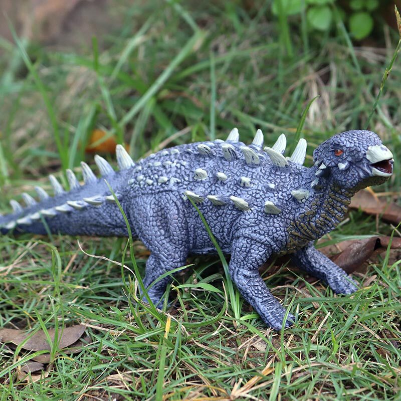 白垩纪恐龙世界多刺甲龙模型塑胶实心钉背龙仿真动物儿童玩具套装