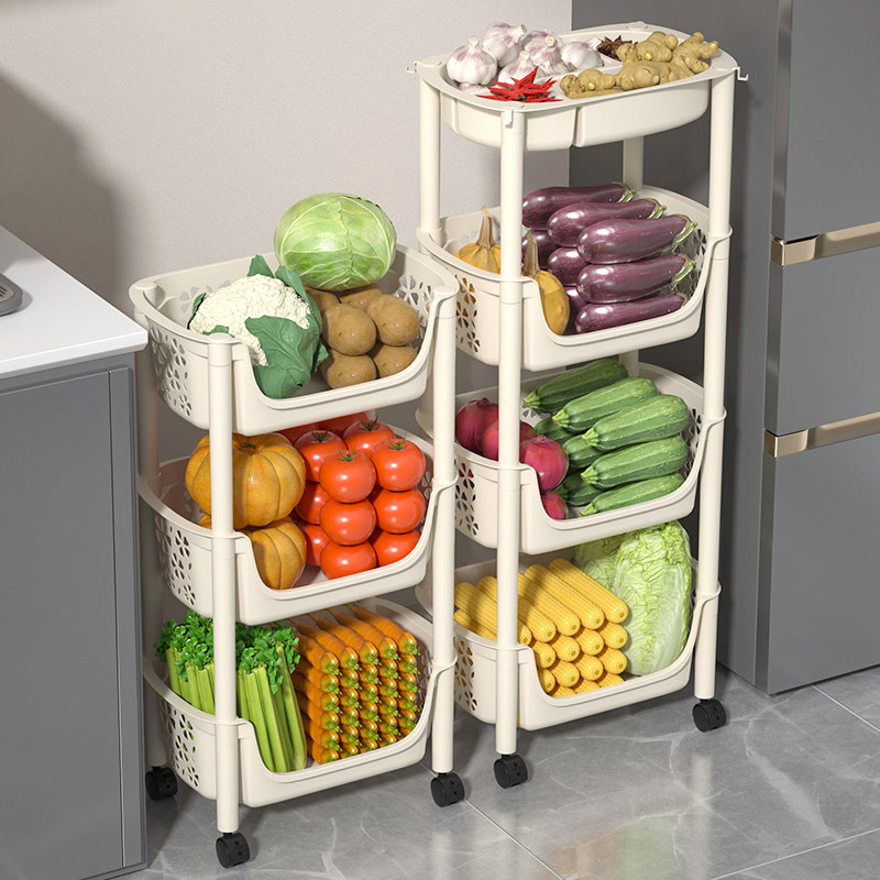 厨房置物架落地多层果蔬菜架子