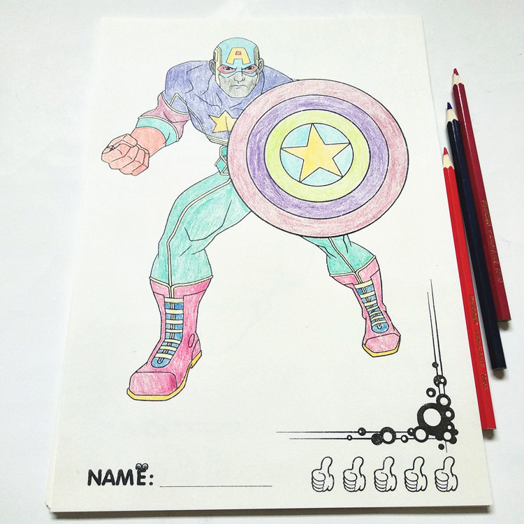 宝宝儿童英雄复仇者联盟涂色画本美国队长绿巨人启蒙填色纸描红本在类目 玩具/童车/益智/积木/模型, 学习/实验/绘画文具, 描红本/涂色本中 - 来自Buy2taobao.com提供专业的淘宝代购服务