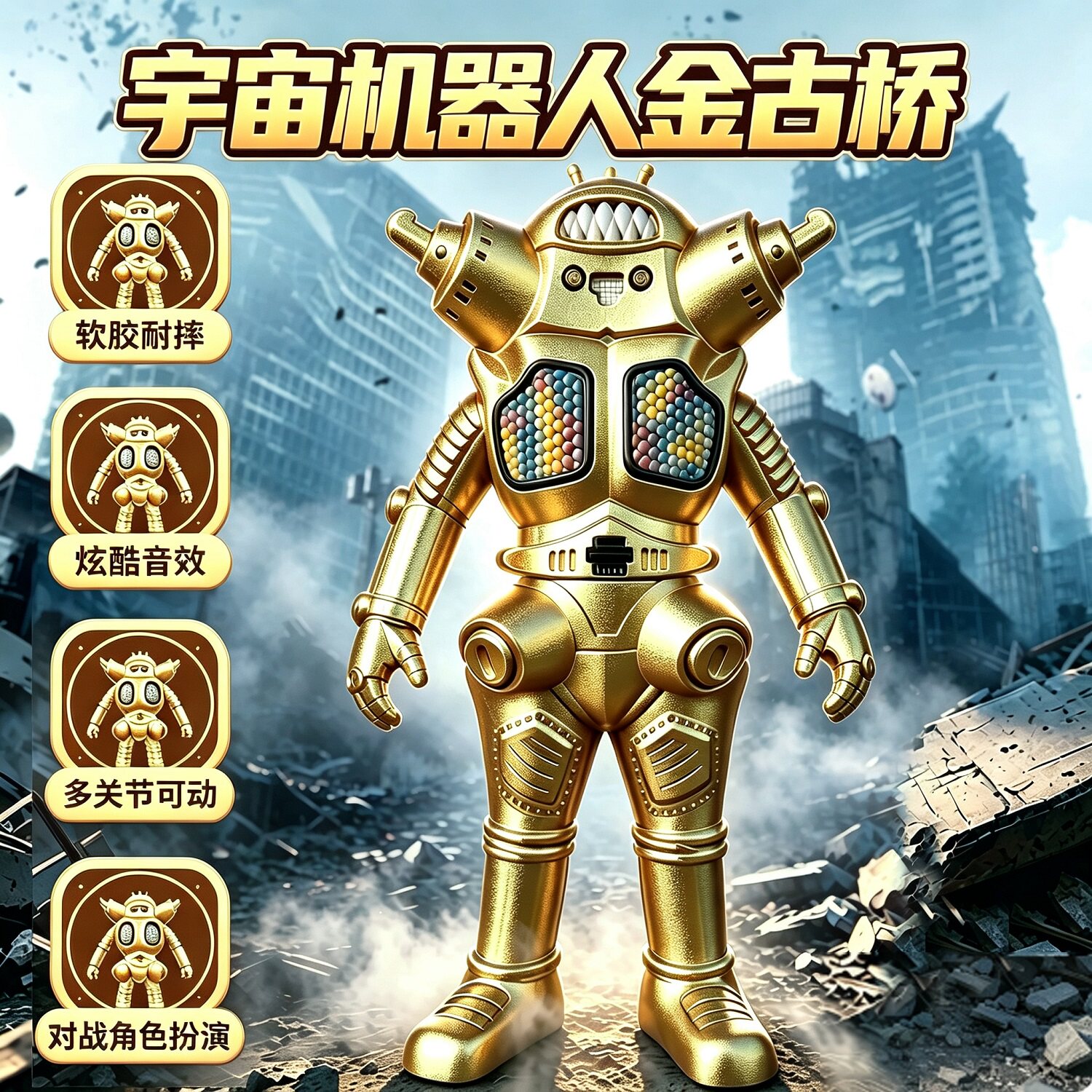 大号软胶怪兽金古桥正版奥特曼发声哥莫拉艾雷王人偶男孩儿童玩具