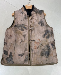 外套马甲1214 老缎宋锦蜀锦桑蚕丝上衣长袖 私信询价 香云纱新中式