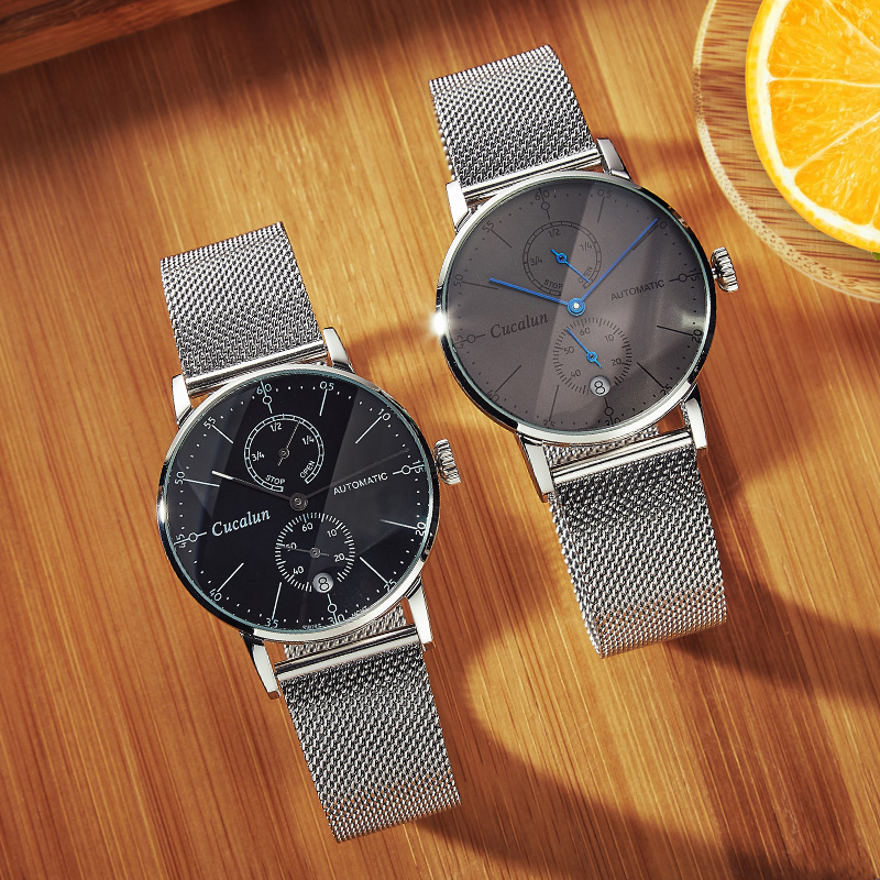 男士机械表全自动防水镂空