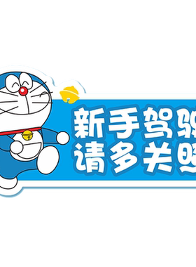 汽车实习新手上路女司机反光车贴