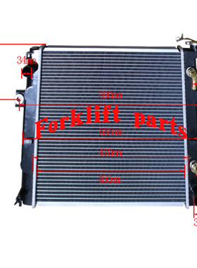 toyota丰田叉车配件1DZ\4Y\5K发动机水箱散热器16430-23330-71优