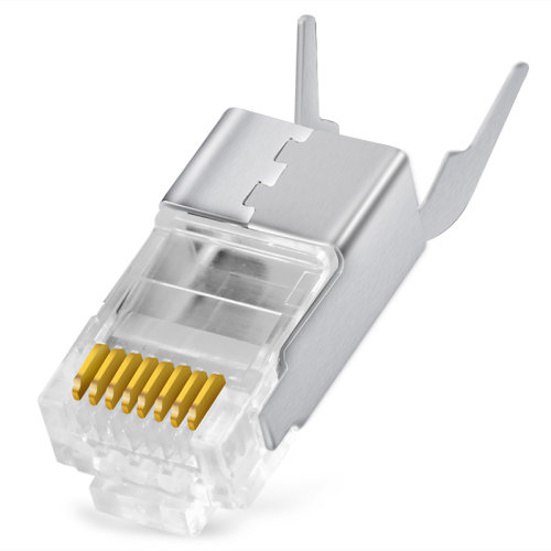 百纳腾（BELNET）七类屏蔽水晶头 RJ45网络水晶头 CAT7万兆水晶头