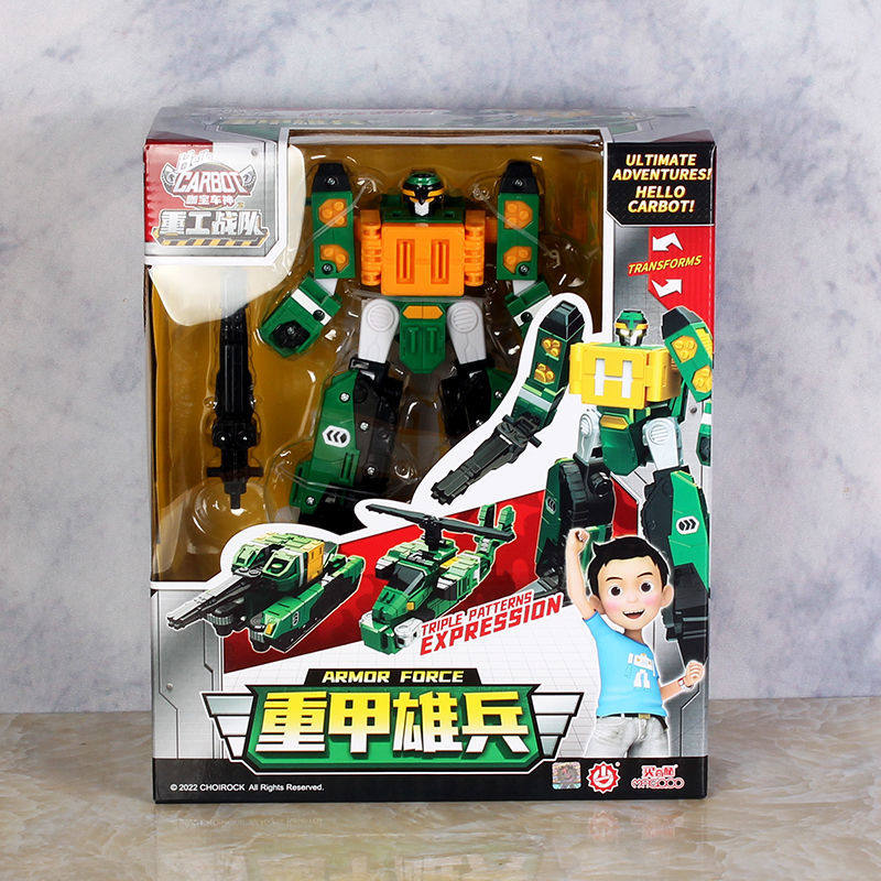 正版咖宝车神重工战队重甲雄兵变形机器人玩具机甲新款金刚男孩熊