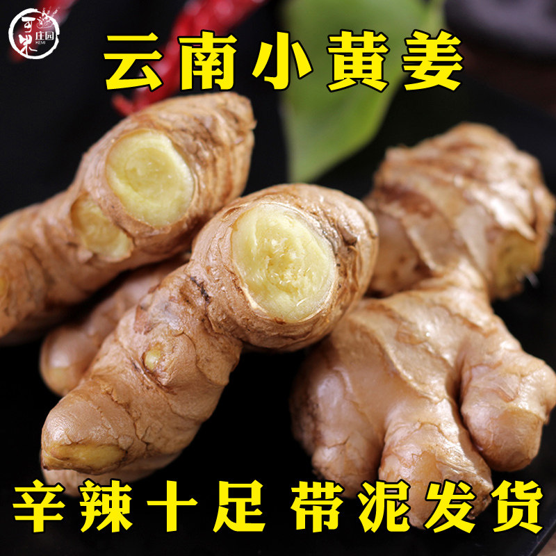 云南小黄姜新鲜老姜黄姜罗平小黄姜土姜月子姜农家蒜生姜9斤蔬菜