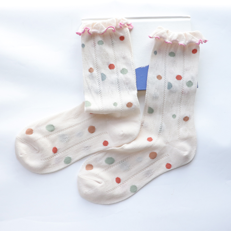 薄款花边棉袜女ins日系百搭学院