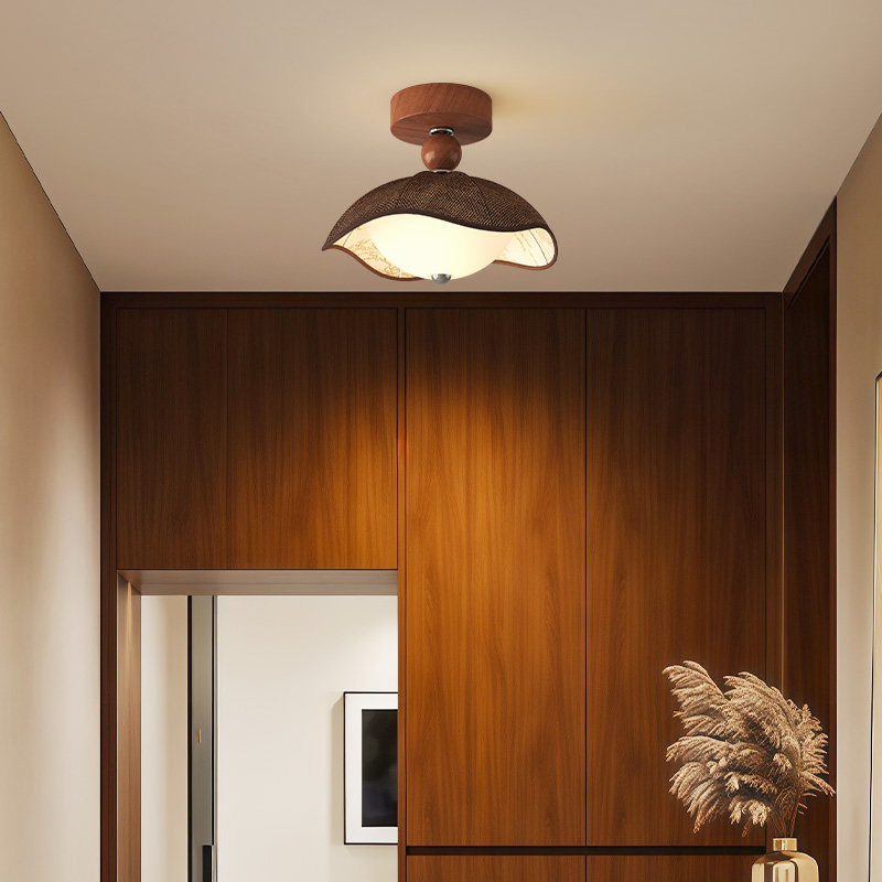 宋氏美学风过道吸顶走廊灯玄关阳台法式中古风布艺花纹艺术氛围灯,家装灯饰光源,厨卫/阳台/玄关/过道吸顶灯,淘宝优惠券,粉丝福利购,淘宝优惠卷