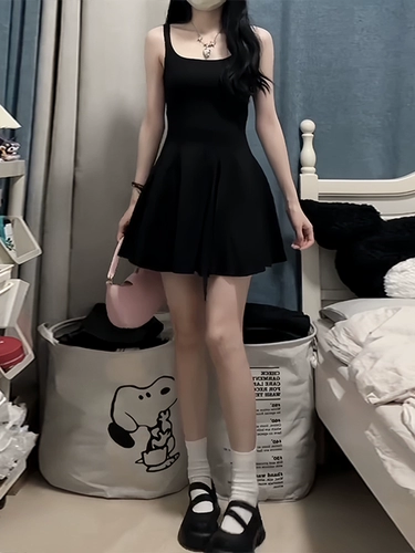 Топ с чашечками, летнее платье, квадратный вырез, для формы тела «груша»