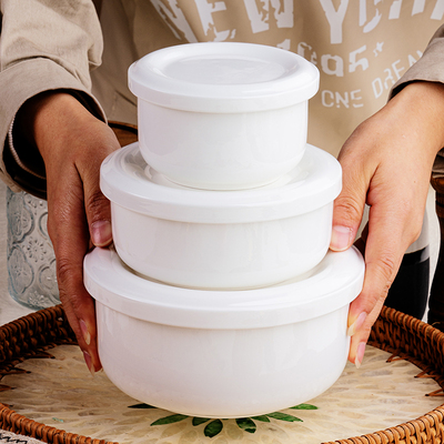 景德镇骨瓷带盖蒸蛋泡面碗