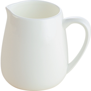 景德镇白色陶瓷咖啡奶盅奶罐汁斗迷你引流杯餐厅商用汁斗奶杯带把