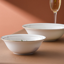 景德镇碗骨瓷家用2022新款饭碗6寸吃面条专用碗微波炉金边汤碗