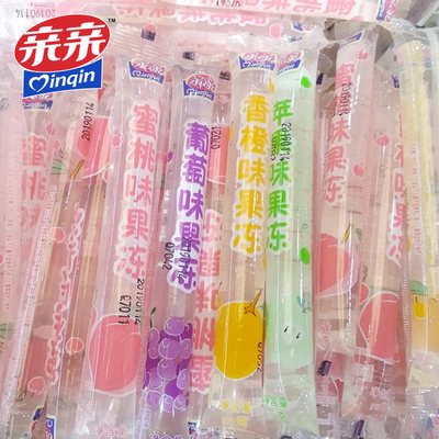 亲亲童年零食水果味果冻条30g