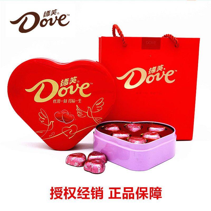 德芙牛奶夹心巧克力礼盒装结婚喜糖伴手礼节日礼品礼品零食巧克力,零食/坚果/特产,牛奶巧克力,淘宝优惠券,粉丝福利购,淘宝优惠卷