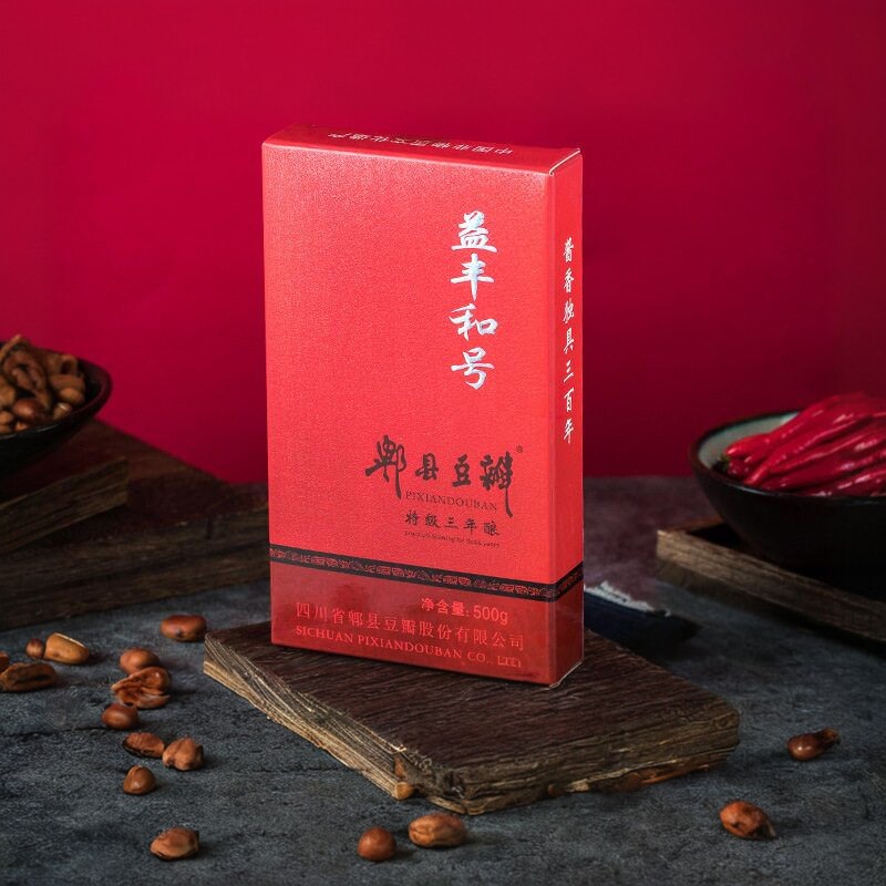 批发鹃城牌特级郫县豆瓣酱3年精酿500g盒益丰和号正宗家用送礼