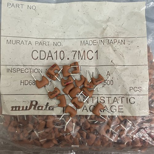 原装村田 陶瓷鉴频器 CDALA10M7CA001-B0 CDA10.7MC1 10.7MHZ 2脚