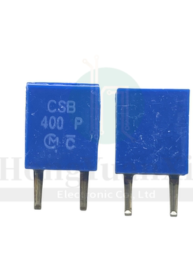 原装村田 陶瓷晶振 CSB400PB CSB400P 400KHZ 400K 直插2脚 蓝色