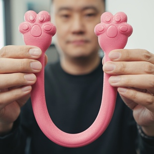 猫爪健美拉力器便携塑形颈肩拉力绳家用瑜伽健身器材微码客同款