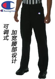 包邮专业篮球裁判裤高腰黑色男女裁判员比赛裁判服套装专用裁判裤