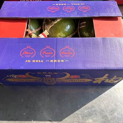 泰国杰克公牛翡翠柚金柚 原箱约15斤6个新鲜进口泰柚甜脆柚子蜜柚