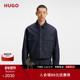 深蓝色日式 牛仔布夹克 男士 秋冬款 100%棉 HUGO雨果