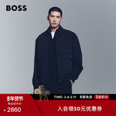 秋款 飞行员夹克 BOSS博斯 男士 可拆卸门襟 一衣两穿