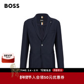 经典 男士 款 95%羊毛 BOSS博斯 弹力羊毛混纺商务修身 西服外套
