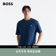 男士 BOSS博斯 徽标饰片棉质宽松T恤 100%
