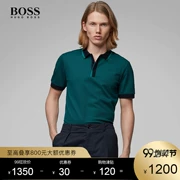 HUGO BOSS Hugo Bos Men 2019 Mùa xuân và mùa hè Mới kinh doanh giản dị thoải mái Áo cotton ngắn tay - Polo