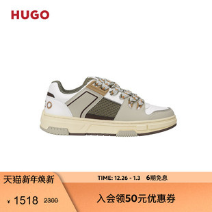 新年礼物 新款 HUGO雨果 25年秋季 网面合成革运动鞋 男士