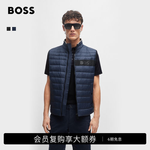 立体徽标饰带休闲马甲