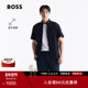 透汽清爽 BOSS博斯 男士 休闲轻薄短袖 衬衫