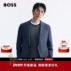 男士 版 26年春季 BOSS博斯 新款 图案弹性羊毛混纺修身 型西装 外套