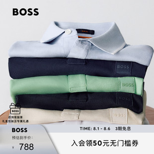 修身 男士 商务休闲短袖 型Polo衫 版 珠地网眼 BOSS博斯