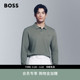 徽标装 男士 BOSS博斯 饰棉质Polo衫 100%棉