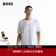 印花弹力棉休闲情侣短袖 T恤 男女同款 BOSS博斯 经典 款