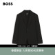 弹力棉泡泡纱面料修身 BOSS博斯 新款 26年夏季 西服外套 男士